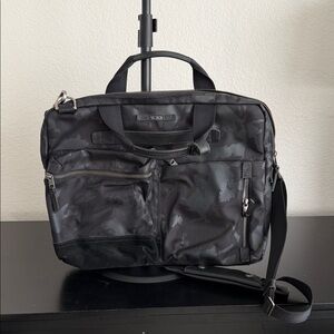 Tumi Alpha Bravo Black Camouflage Slim Briefcase